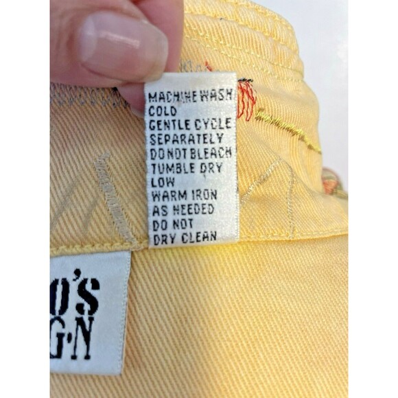 Chico's Fall Tribal Boho Patchwork Embroidered Denim Jean Jacket Art-to-Wear 1M - Picture 8 of 10